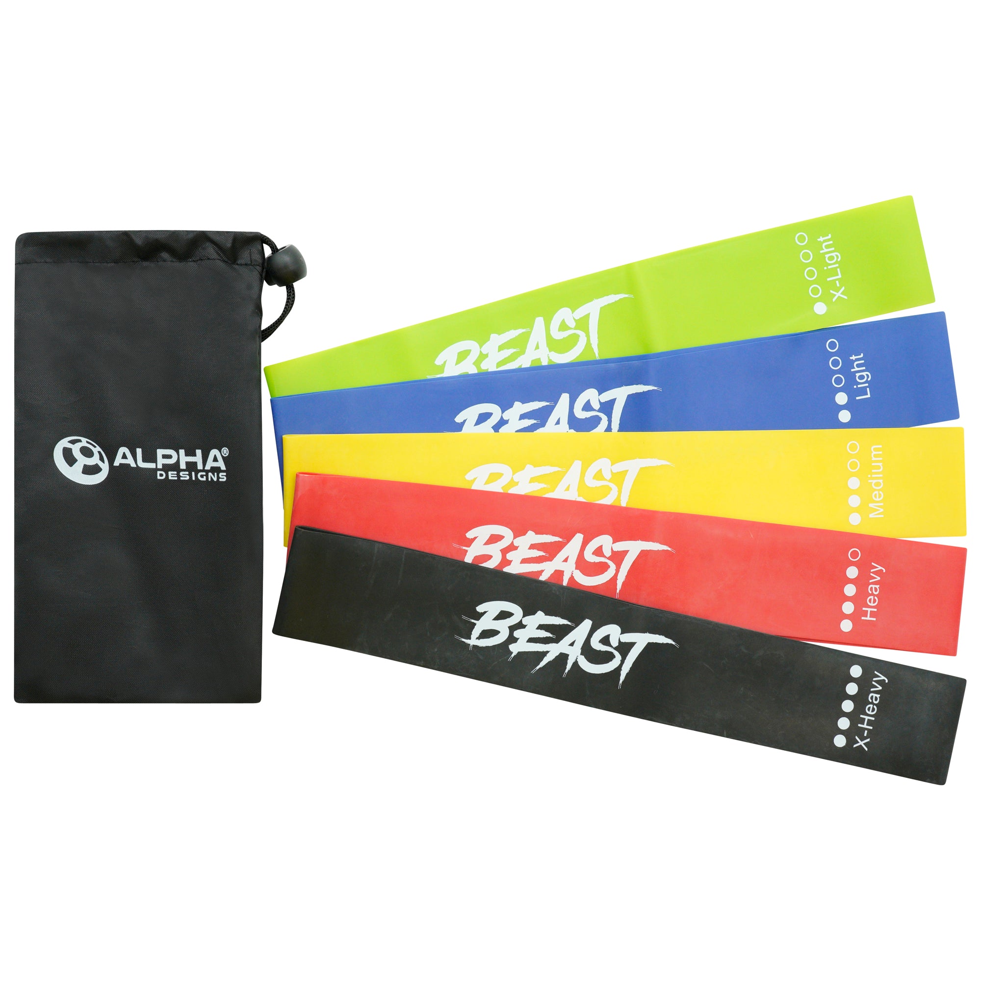 Alpha Designs 'BEAST' Loop Bands - Set of 5