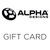 Alpha Designs Gift Card